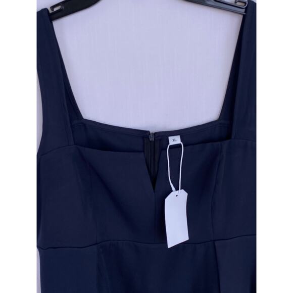 Navy Blue Women's XL Sleeveless Sundress fit and flare NWT cute! - Picture 4 of 8